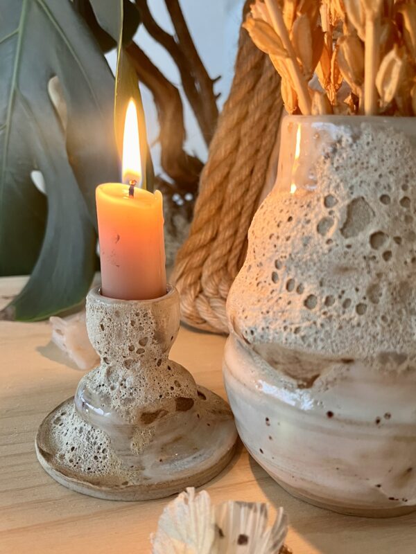 Portavelas Luna y Tierra